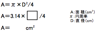 円の面積の求め方