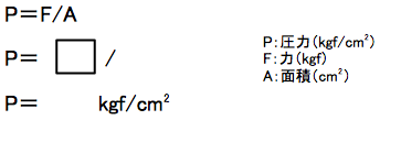 圧力の求め方