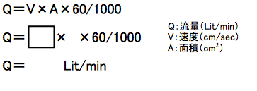 流量の求め方